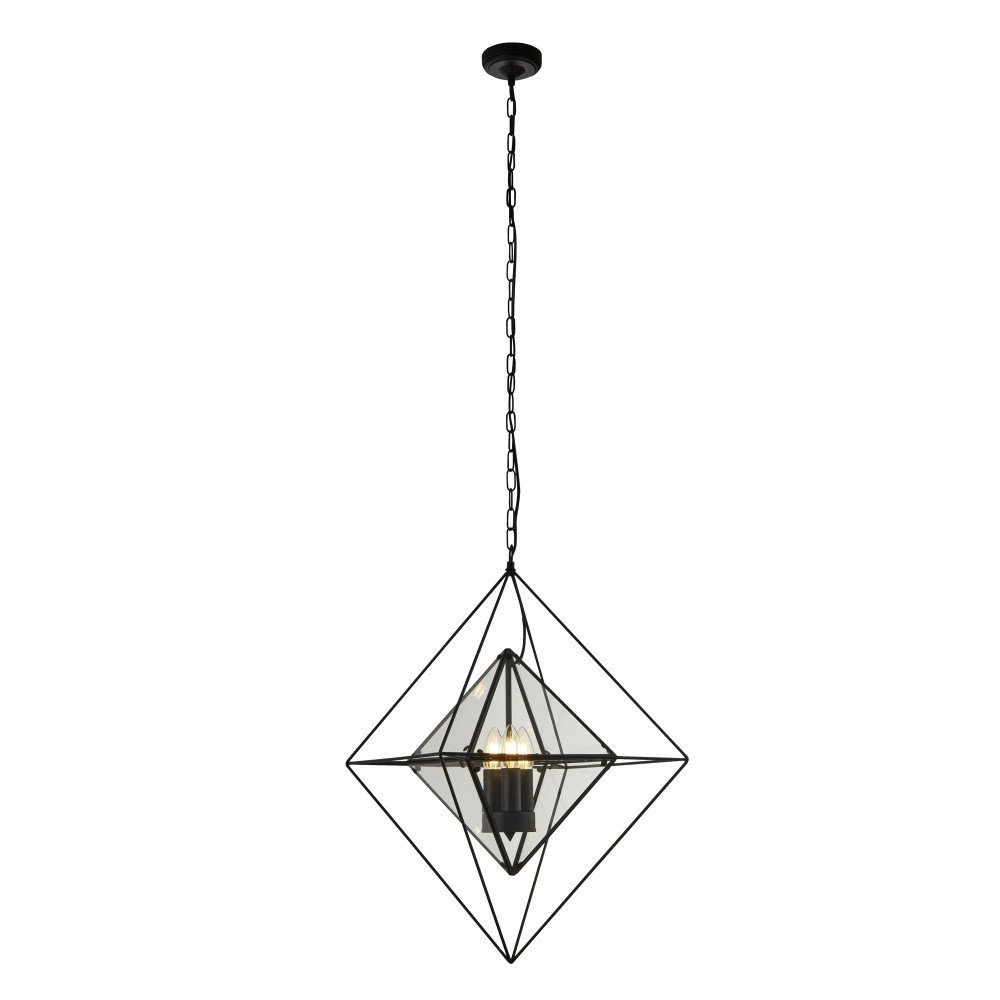 Zwarte hanglamp Diamond Searchlight 5053423159416