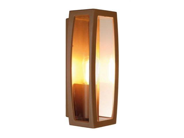 Buitenlamp Meridian Box 2 roestbruin