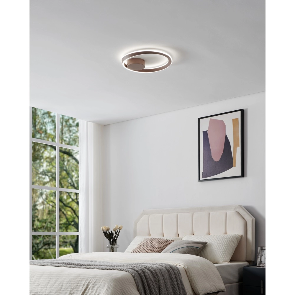 Design plafondlamp Camerota donker brons Eglo 9008606391240