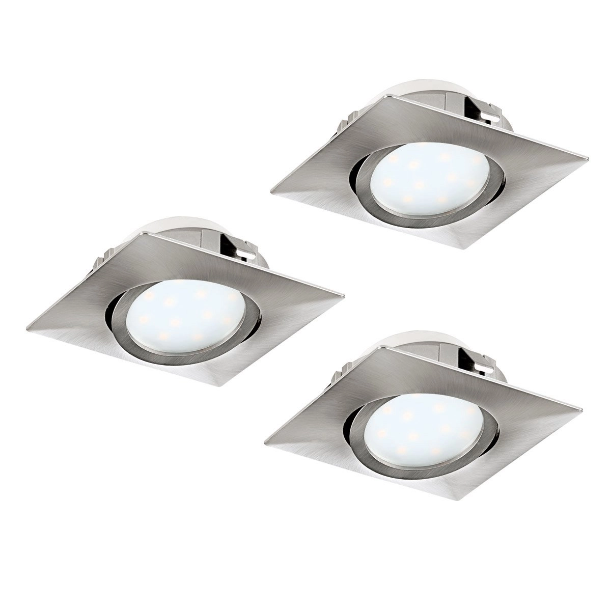 Led plafondspot Pineda Square (3x) set van 3