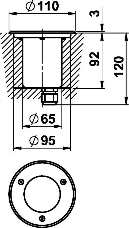 Led inbouwspot Correl 3000K - 5w - 11cm Albert 4007235923162
