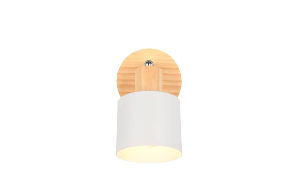 Enkele plafondlamp Shanti met houtlook Trio 4017807615715