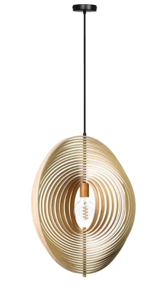 Houten hanglamp Woody Ø 59cm