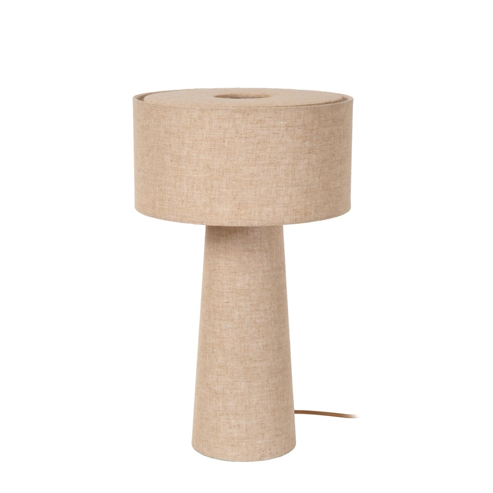 Tafellampje Leeroy taupe Ø 30cm