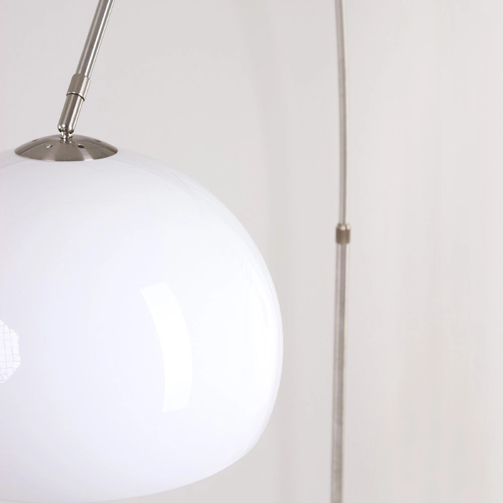 Arc lamp Stresa Rvs met witte lampenkap Steinhauer 8712746092882