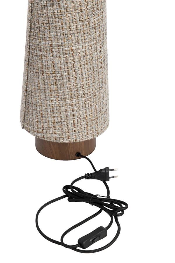 Gevlochten tafellamp Howie hout Ø 19cm Light & Living 8717807759438