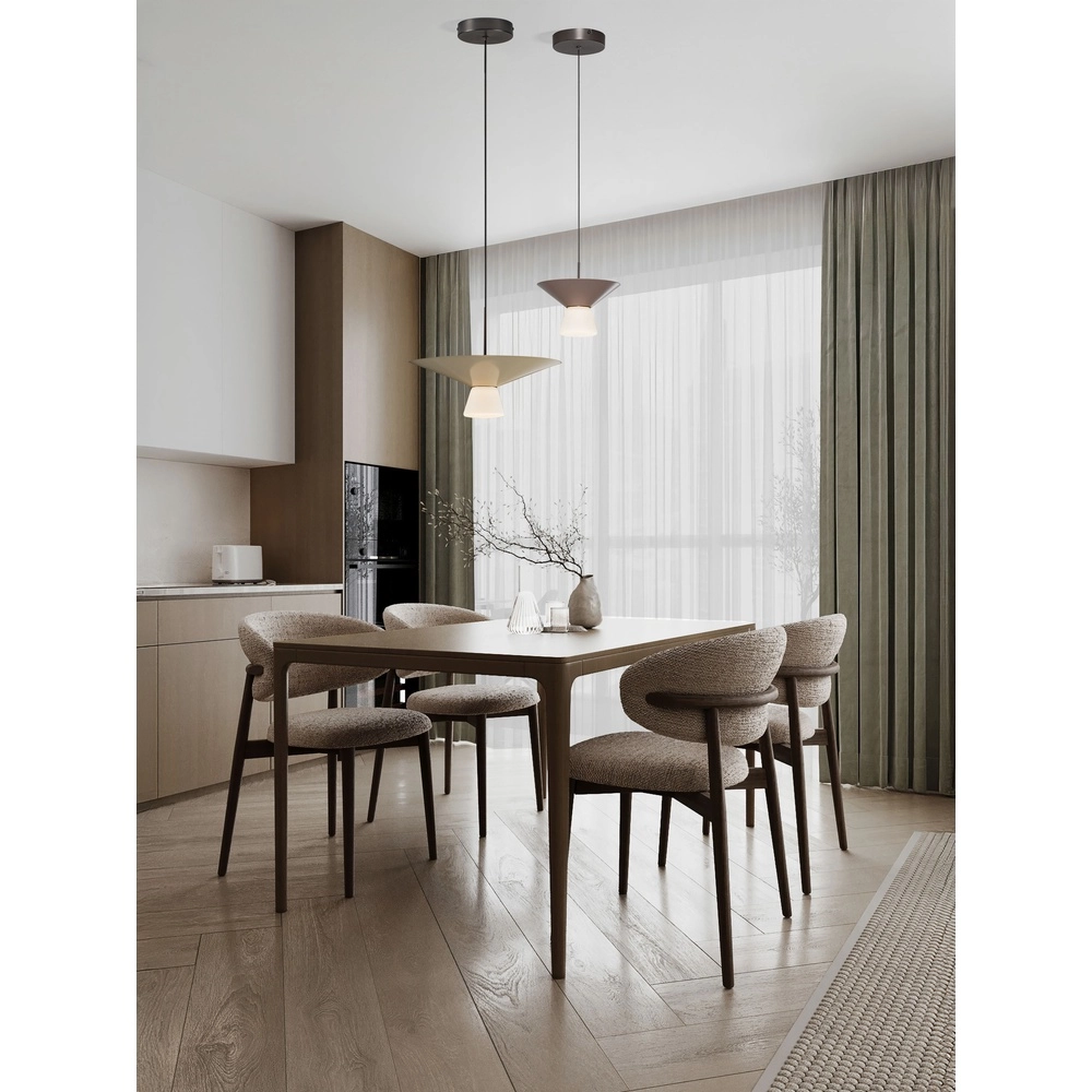 Design hanglamp Baris bruin Ø 22cm Lyora 5212017495266