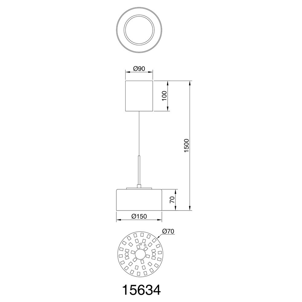 Design hanglamp Fogsy enkel zwart met smoke glas Globo 9007371450381