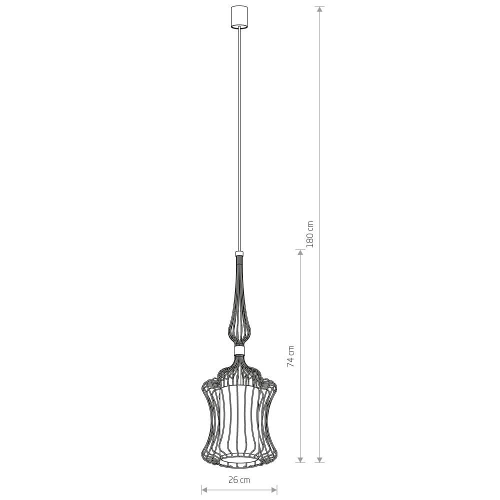 Handlamp met stof Abi Ø 26cm Lyora 5903139887090
