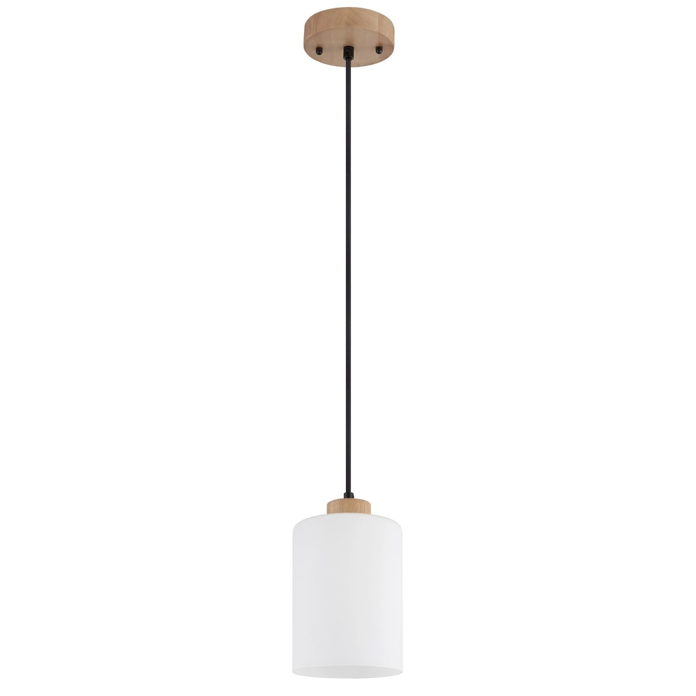 Hanglamp Rowena 1-lichts hout Globo 9007371592234