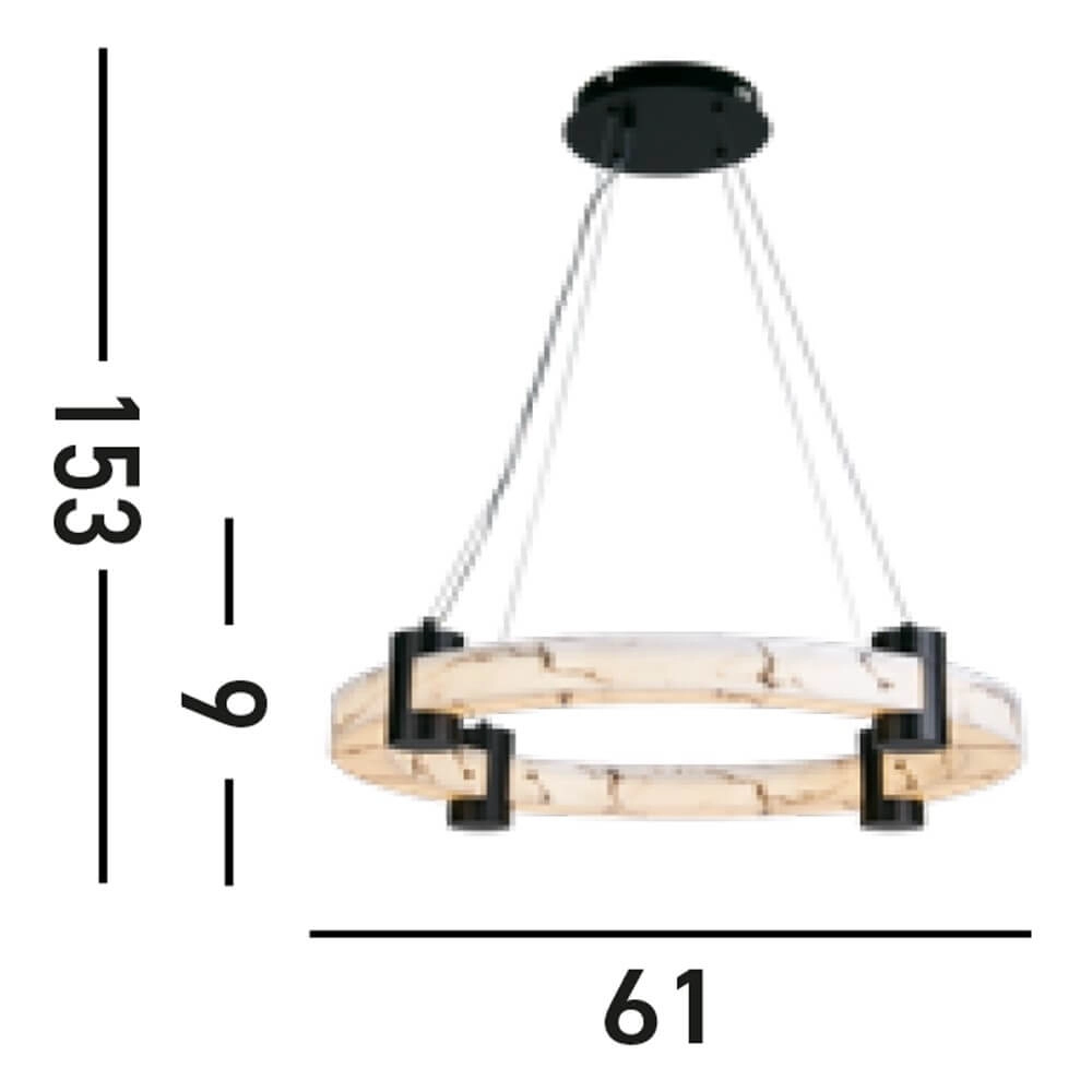 Design hanglamp Moonbeam zwart Searchlight 5053423273761