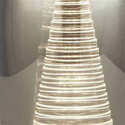 Tafellamp Cyclone chroom met smoke glas Searchlight 5053423176031