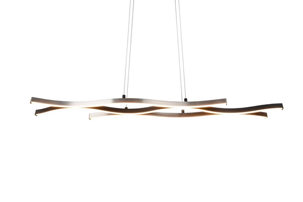 Hanglamp Blaze zwart met metaal Trio 4017807540161