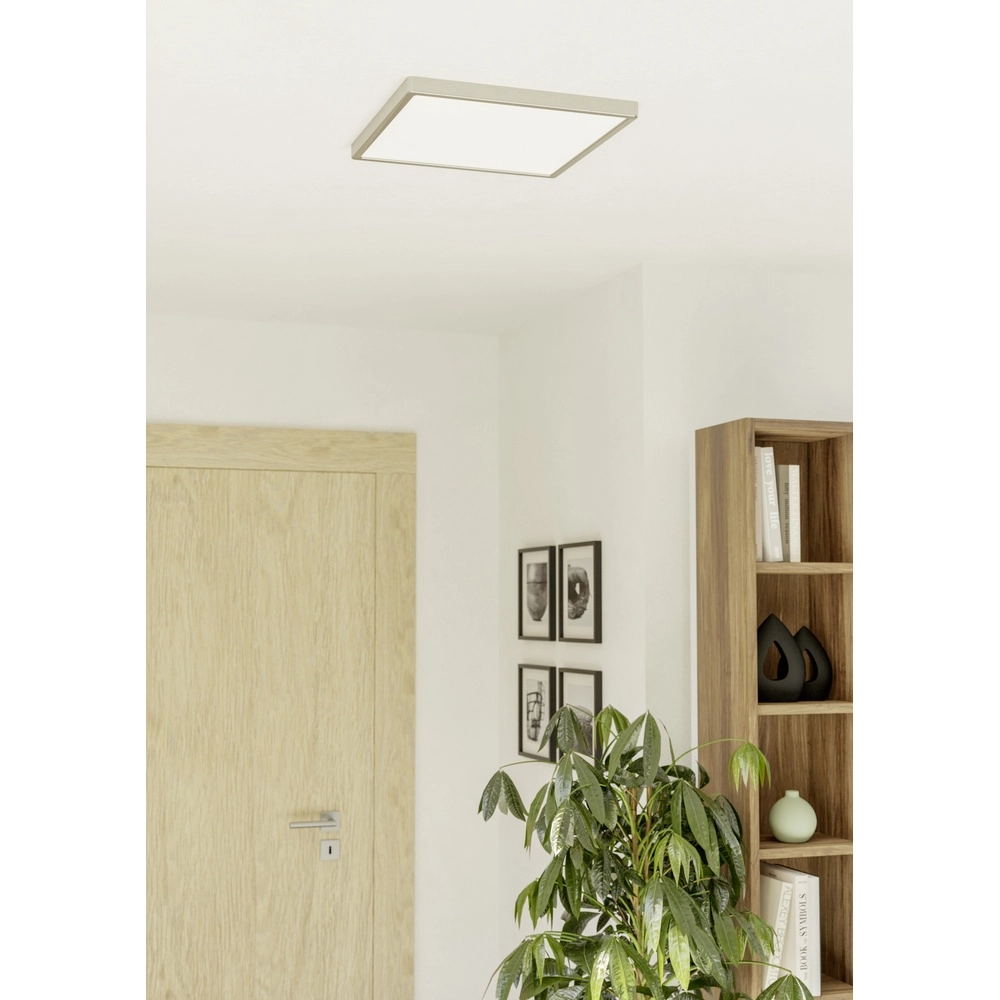 IP44 Zigbee lamp Fueva 6-Z vierkant - rvs - 39x39cm Eglo 9008606354092