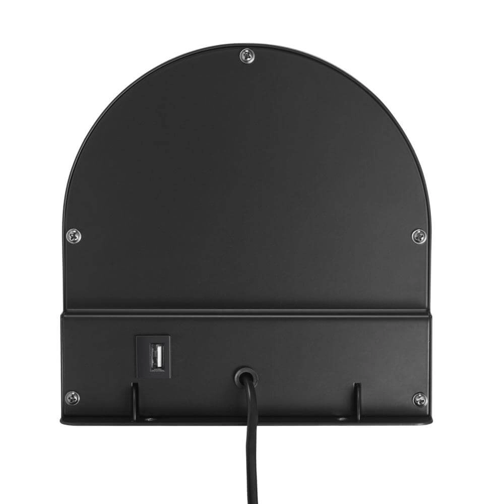 Zwart muurlampje Cody met usb-aansluiting Nordlux 5704924005114