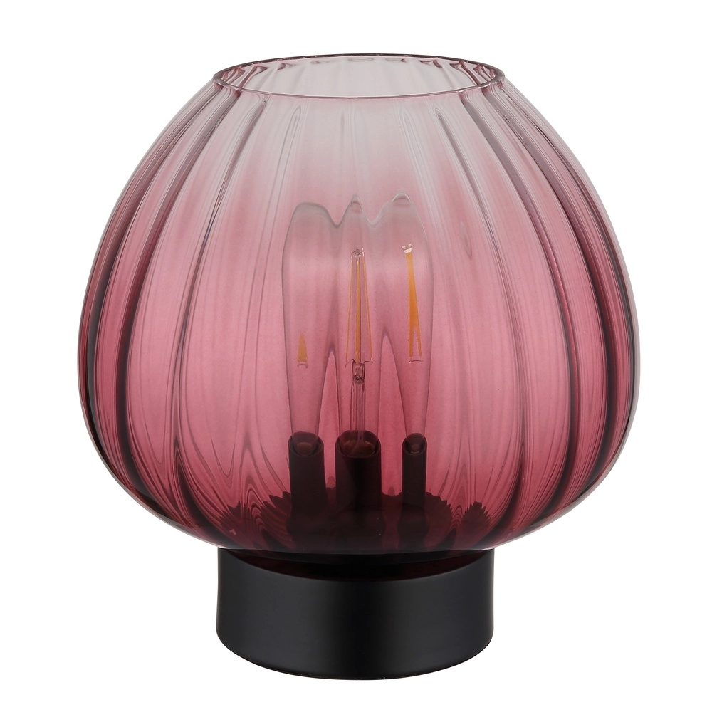 Tafellampje Solveig rood glas Globo 9007371475094