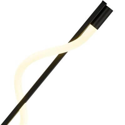 Vloerlamp Serpent 56cm zwart Searchlight 5053423190198