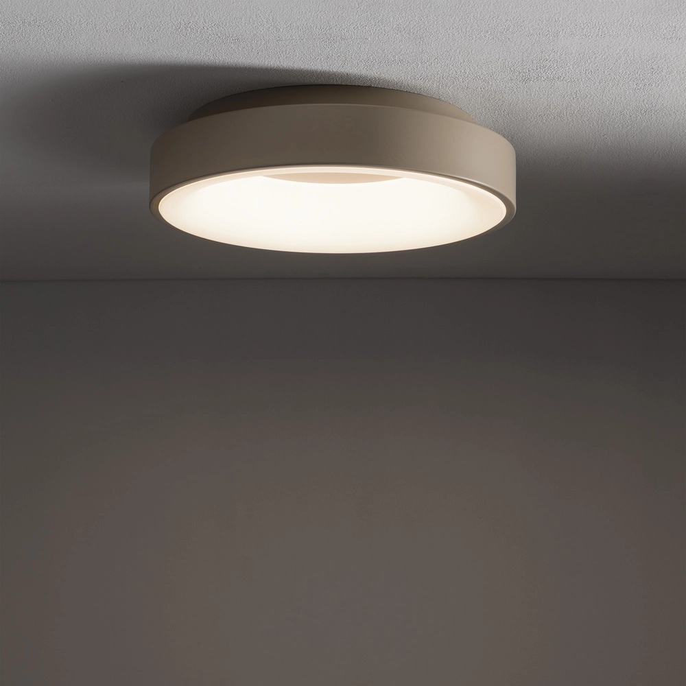 Plafondlamp Nikki Led zand bruin Ø 38cm - 4000K Lyora 5903139123648