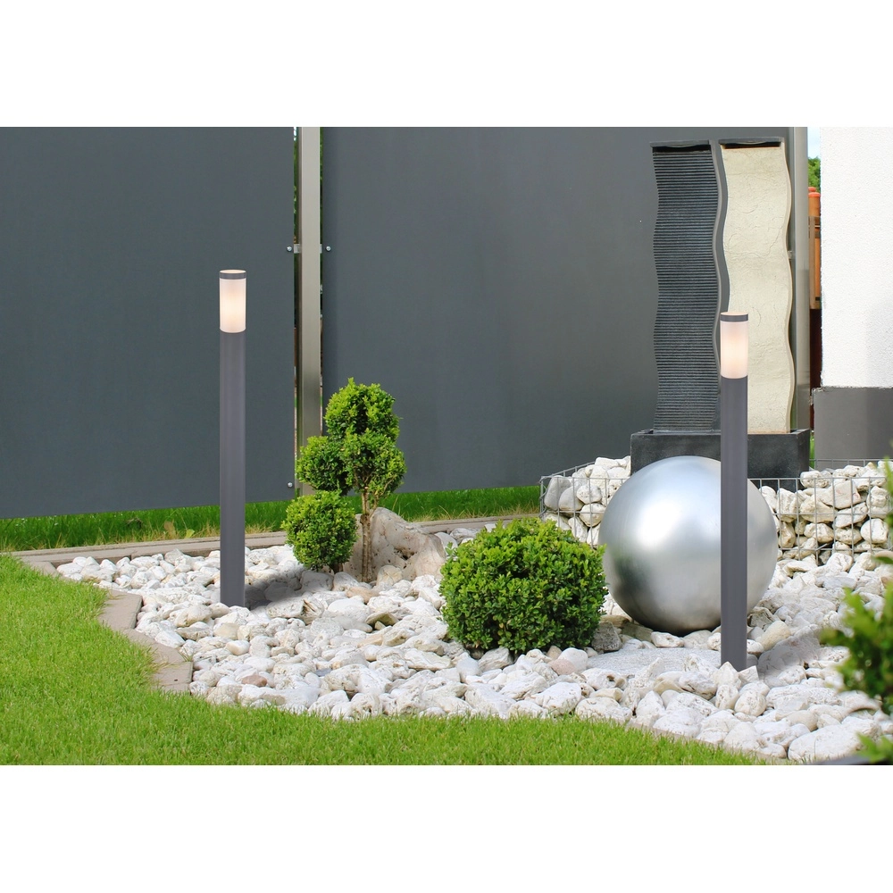 Tuinlamp 110cm Boston antraciet met wit Globo 9007371411665