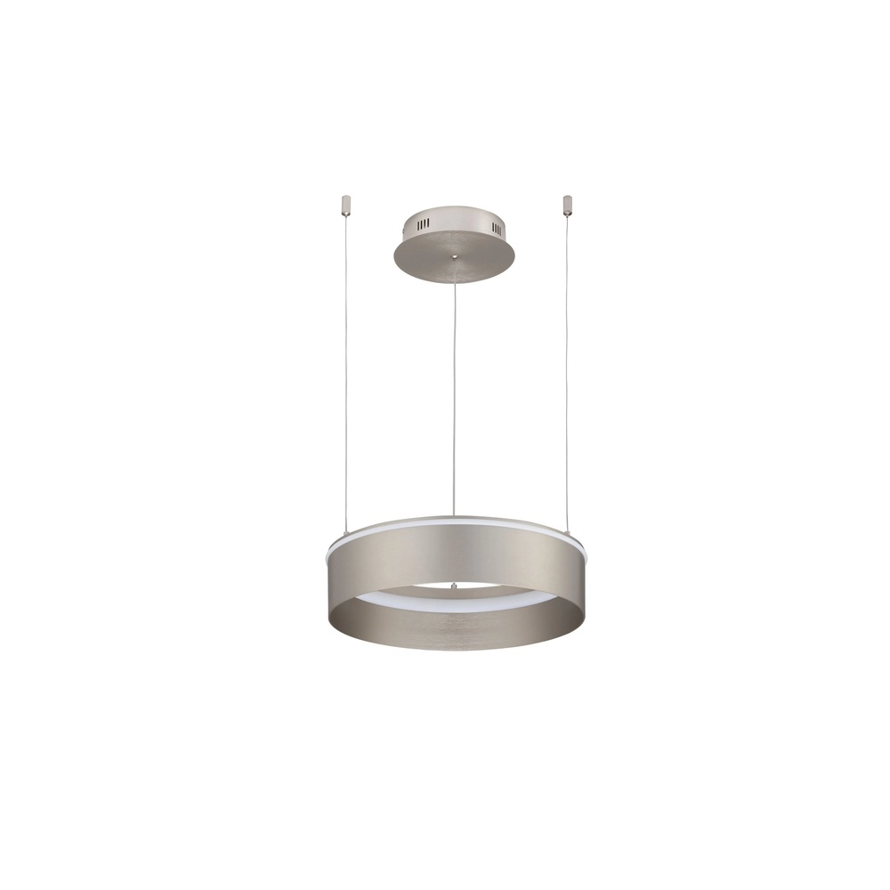 Moderne hanglamp Olivia nikkel Ø 40cm Lyora 5212017494207