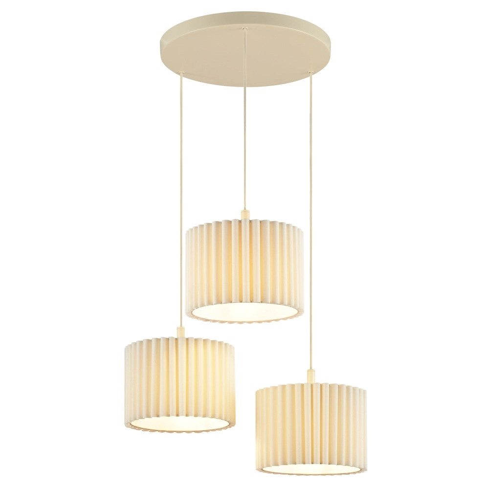 Japandi hanglamp Velin Ø 61cm zand bruin