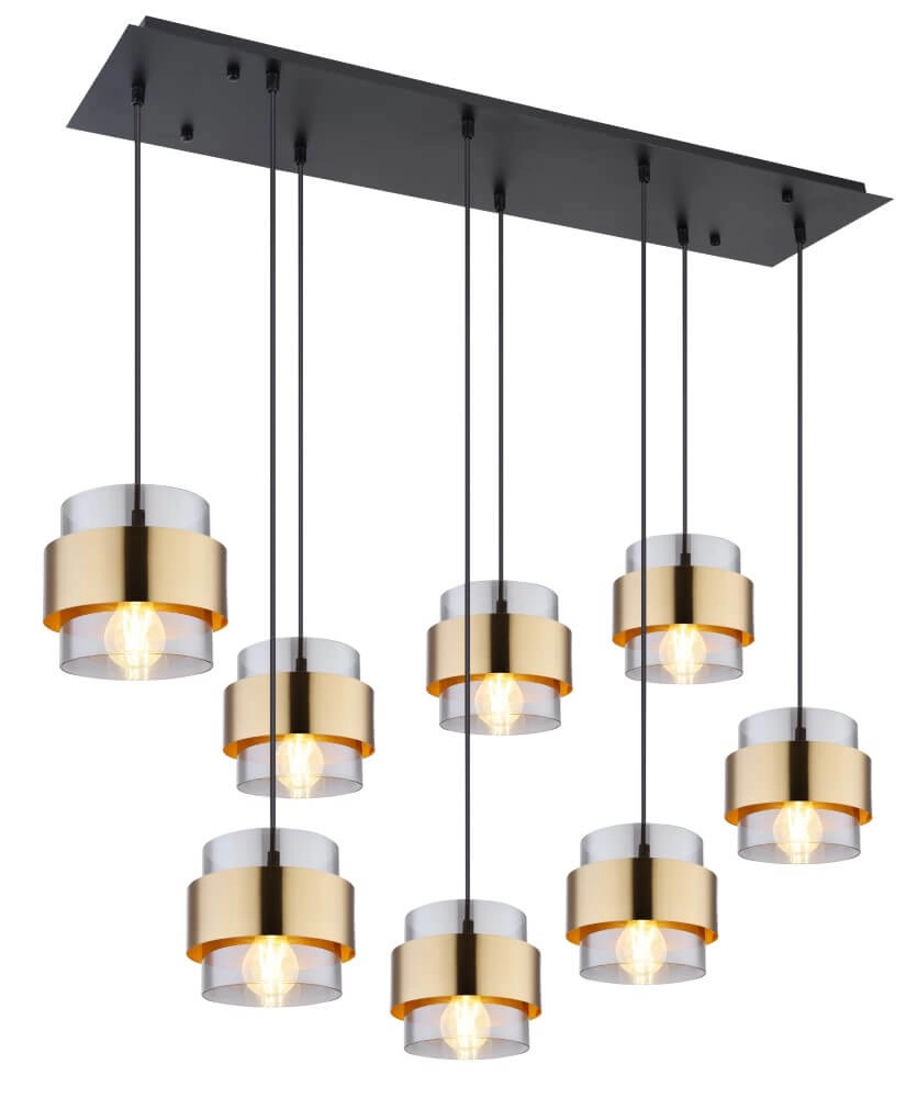Eetkamer hanglamp Milley 8x E27 Globo 9007371416028