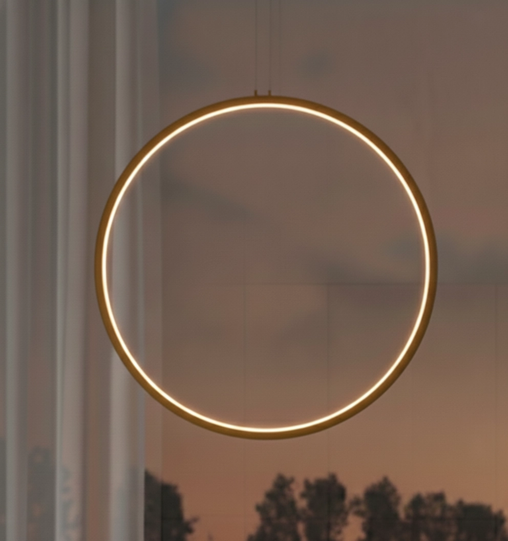 Ronde hanglamp Change Ø 80,7cm goud