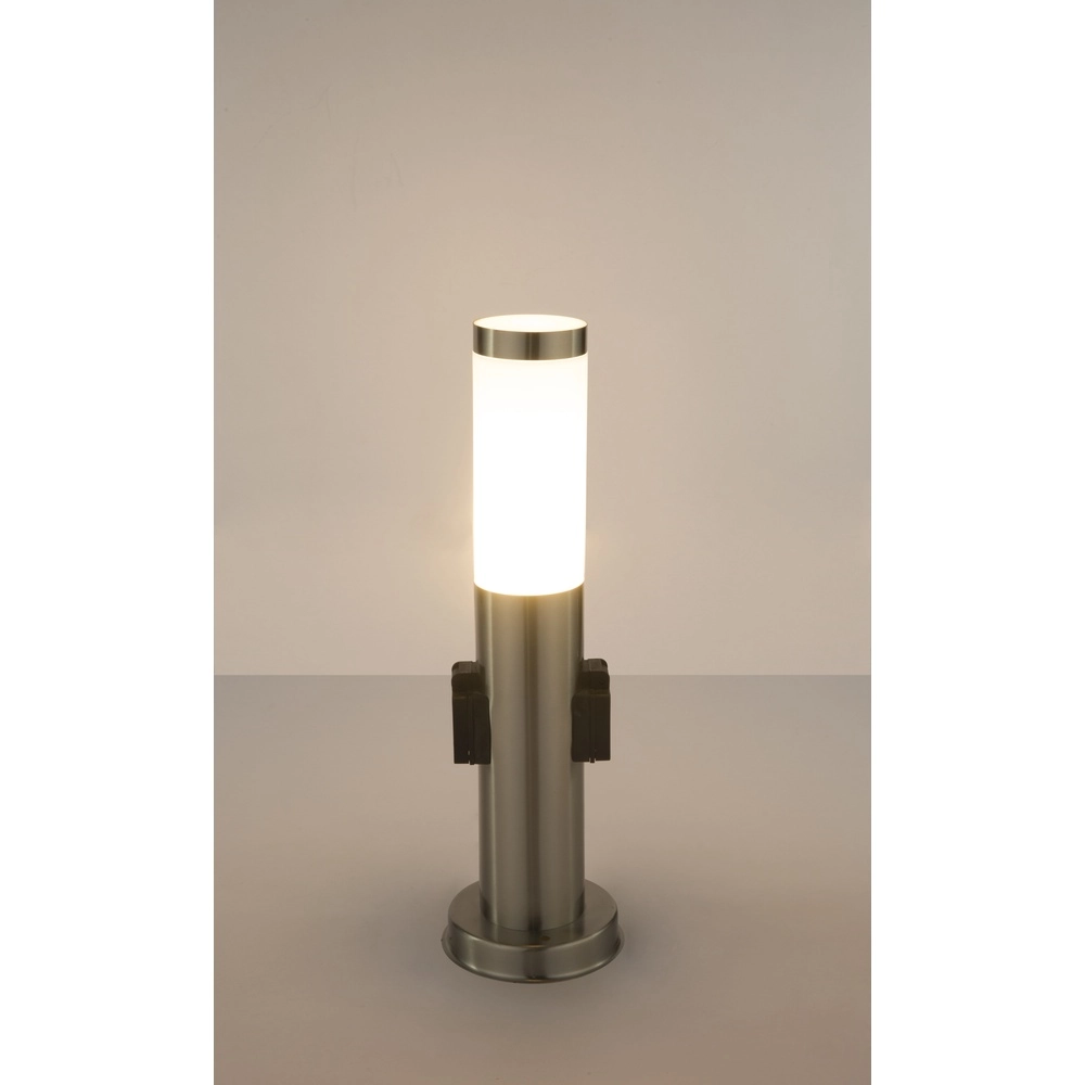 Tuinlamp Boston RVS met stopcontact Globo 9007371123926