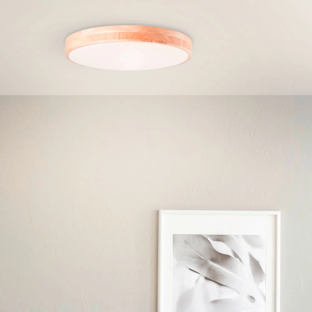 Houten plafondlamp Slimline Ø 50cm Brilliant 4004353426582