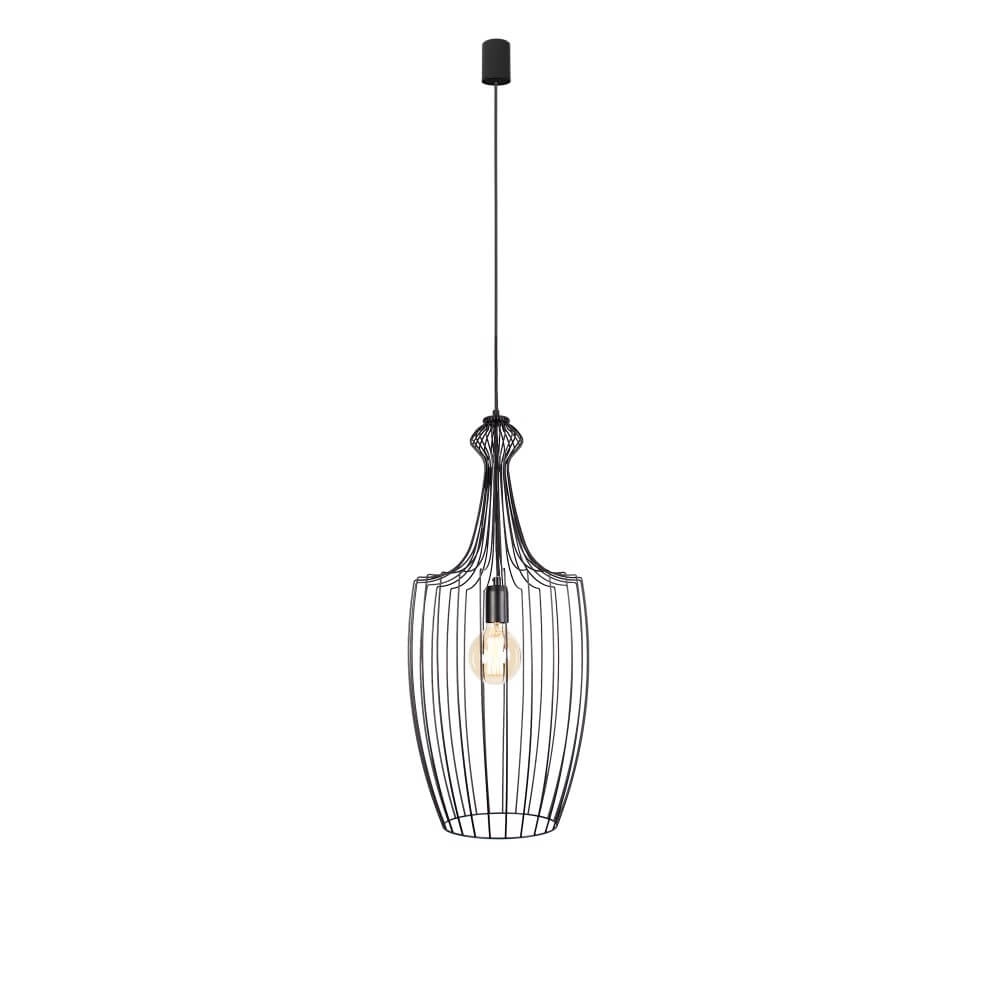Zwart draadlamp Luksor Ø 32cm Lyora 5903139884792