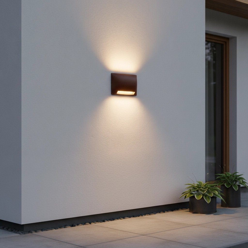 Design wandlamp Sub roestbruin