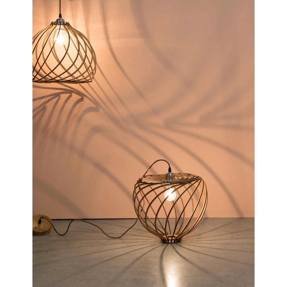 Houten hanglamp Adana Ø 35cm Lyora 5212017424952