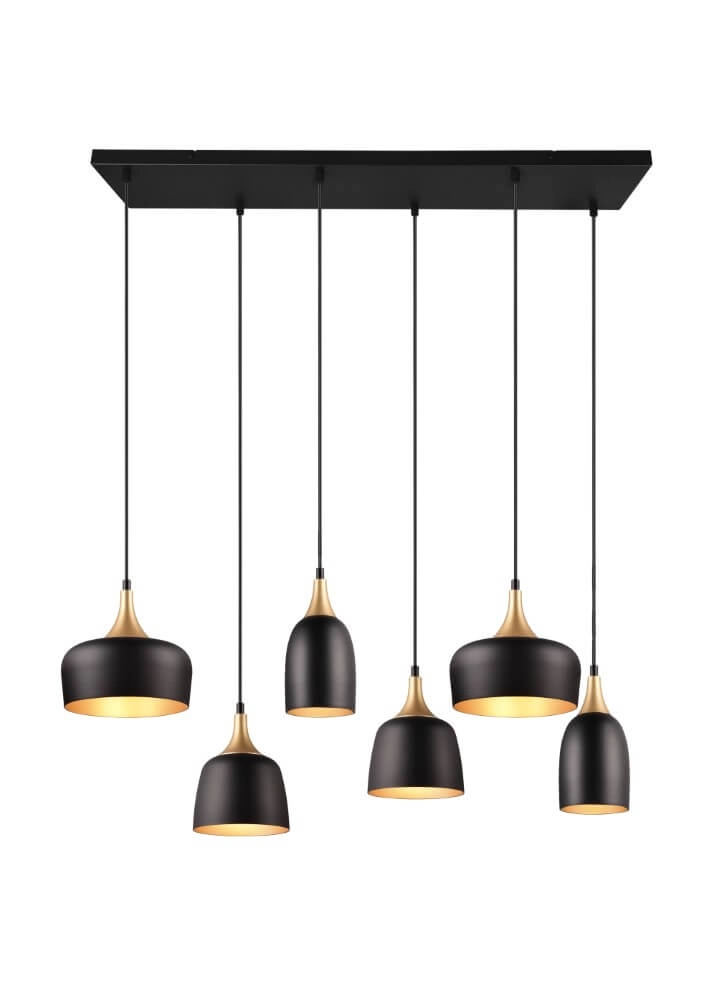 Design hanglamp Chiraz zwart 6-lichts Trio 4017807566864