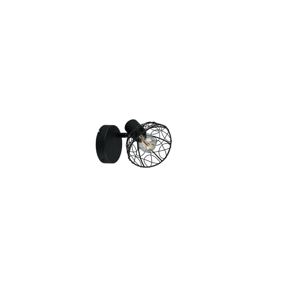 Plafondlamp Yako enkel zwart Trio 4017807670912