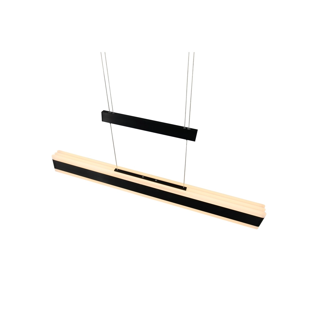 Moderne hanglamp Arcola 152cm zwart Trio 4017807662016