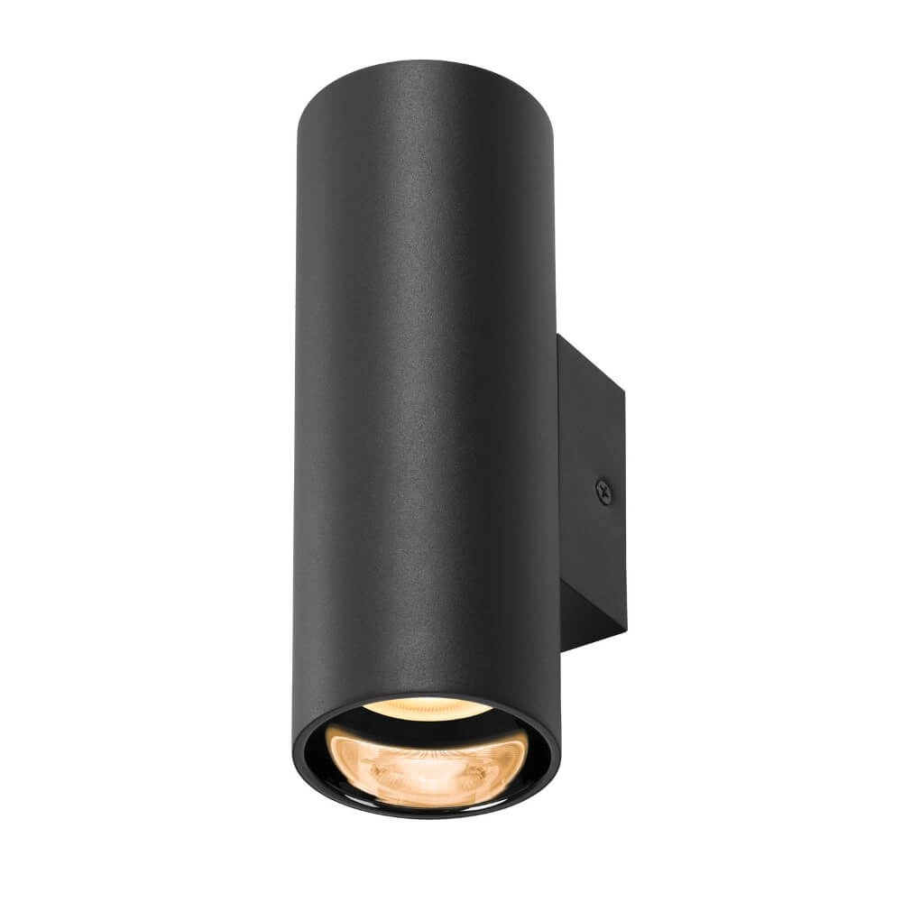 Zwarte wandspot Asto Tube up & down - 2x GU10 SLV 4024163265973