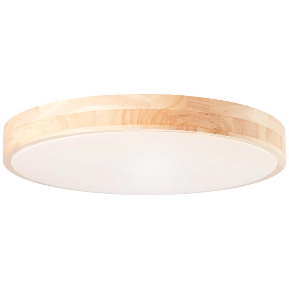 Houten plafondlamp Slimline Ø 50cm