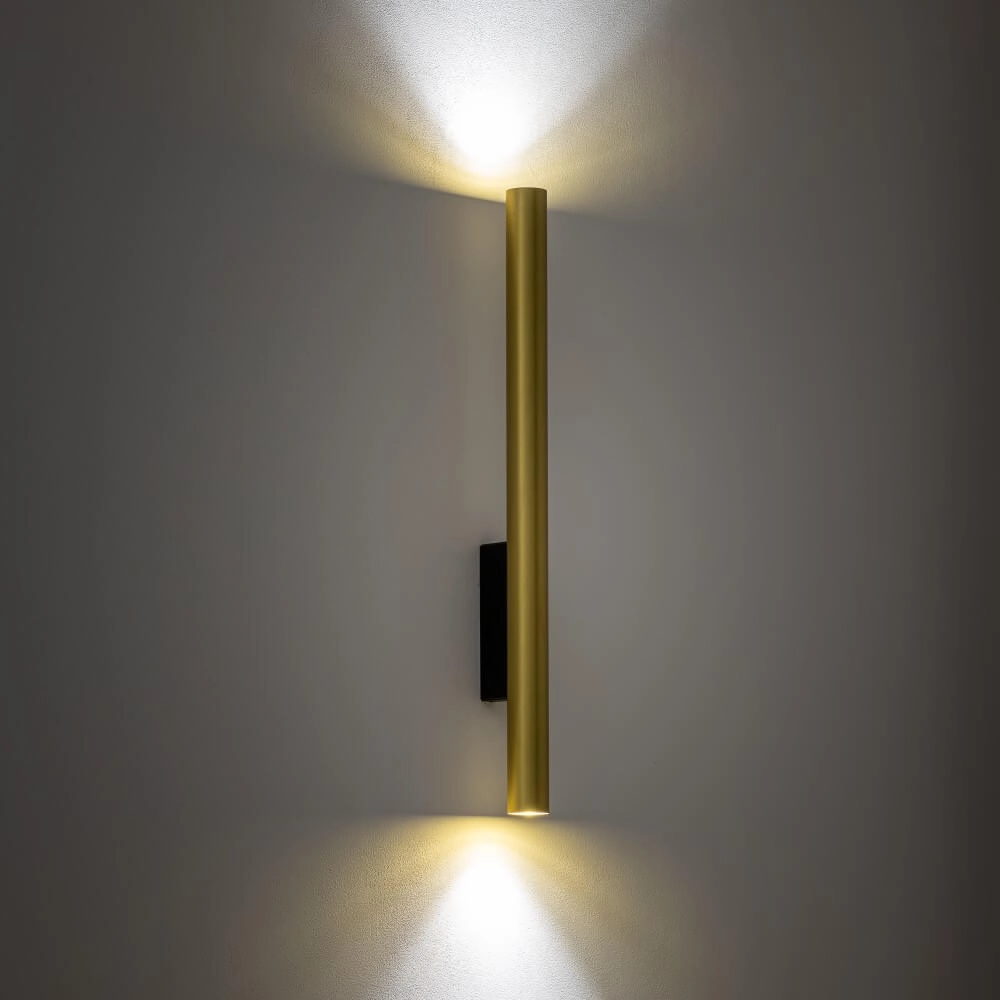 Gouden lange wandspot Fourty  XL up & down Lyora 5903139107600