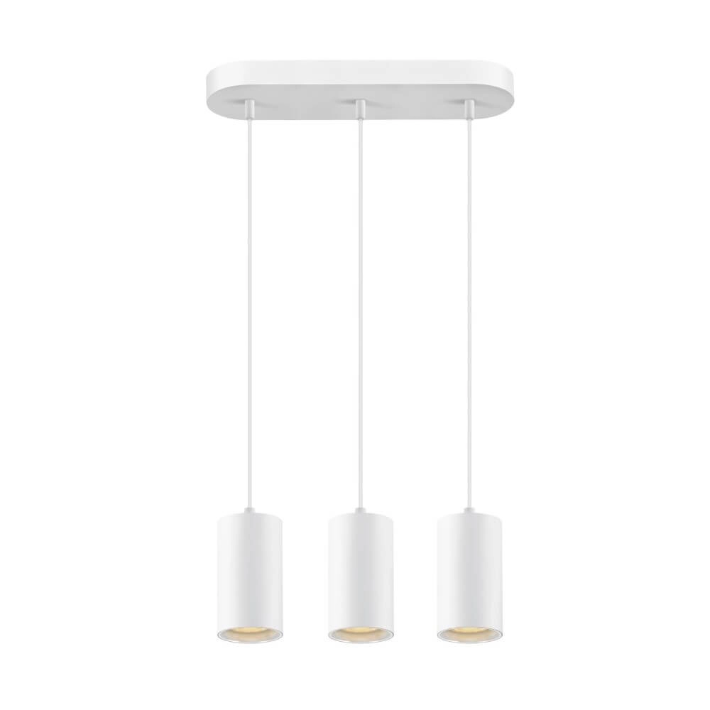 Pendel hanglamp Asto Tube wit 3x GU10