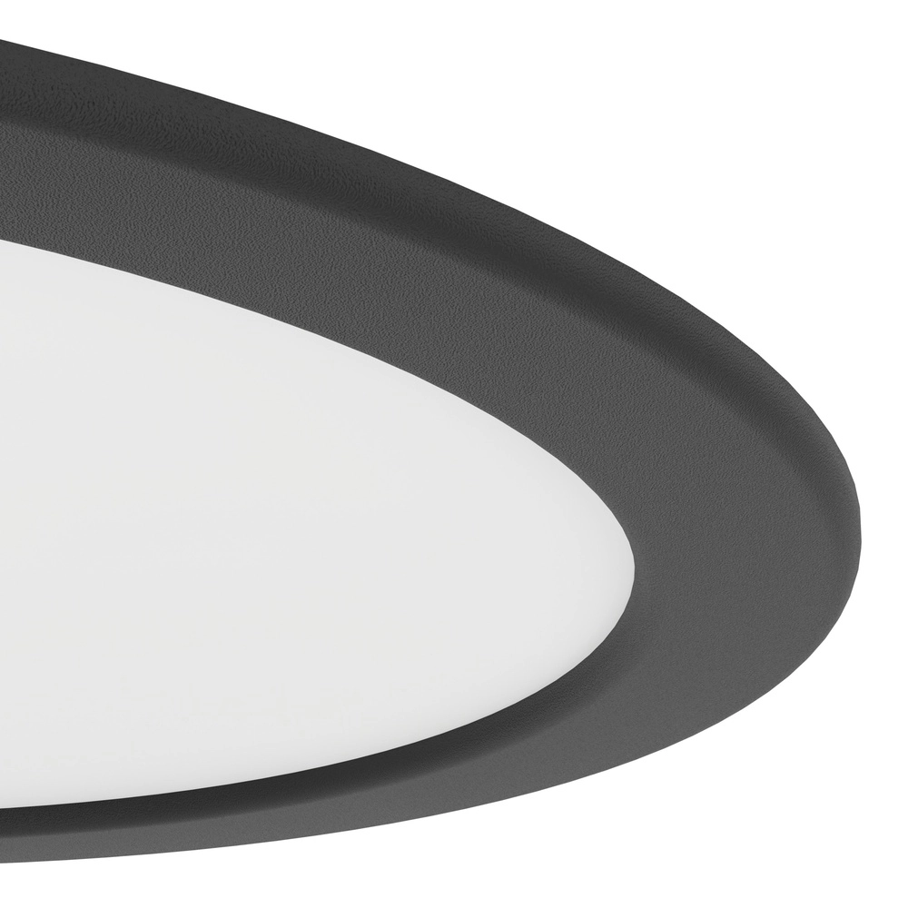 Inbouw lamp Fueva 6 rond - zwart - Ø 21,6cm Eglo 9008606330706