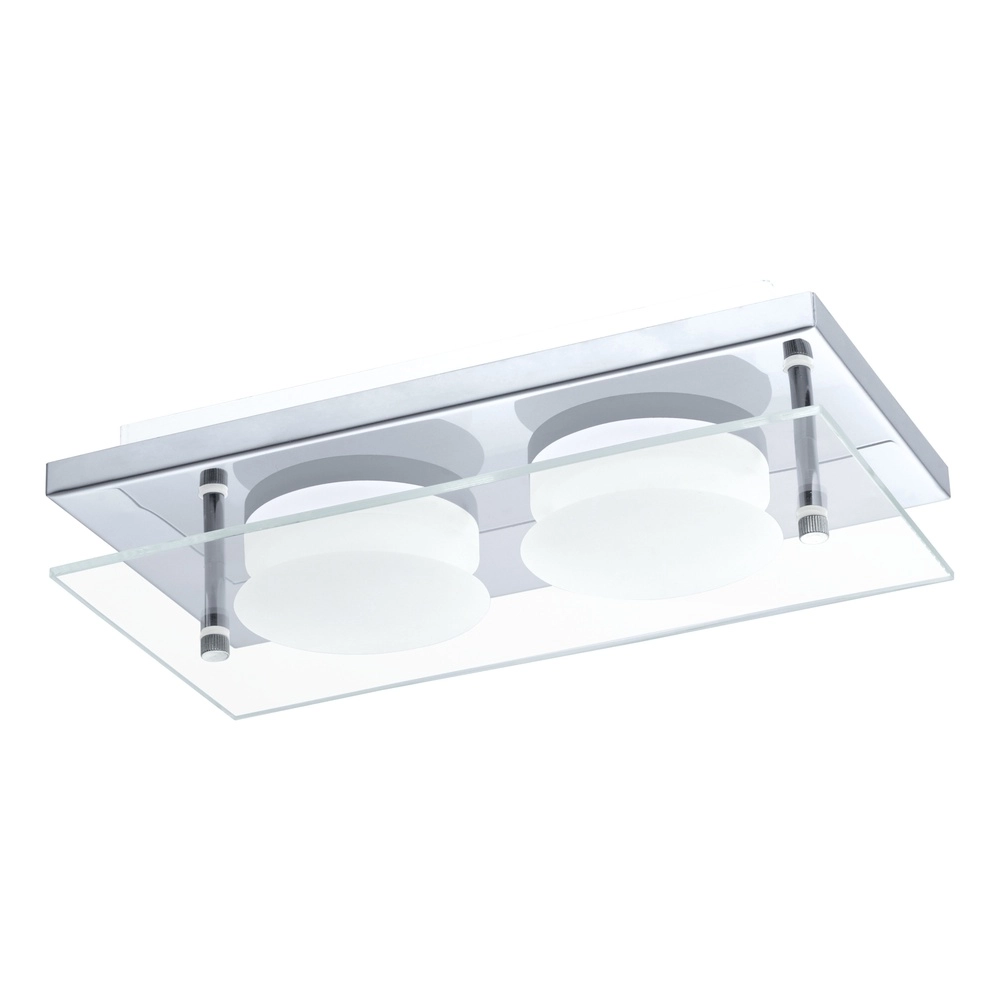 Design plafondlamp Abiola 2-lichts chroom