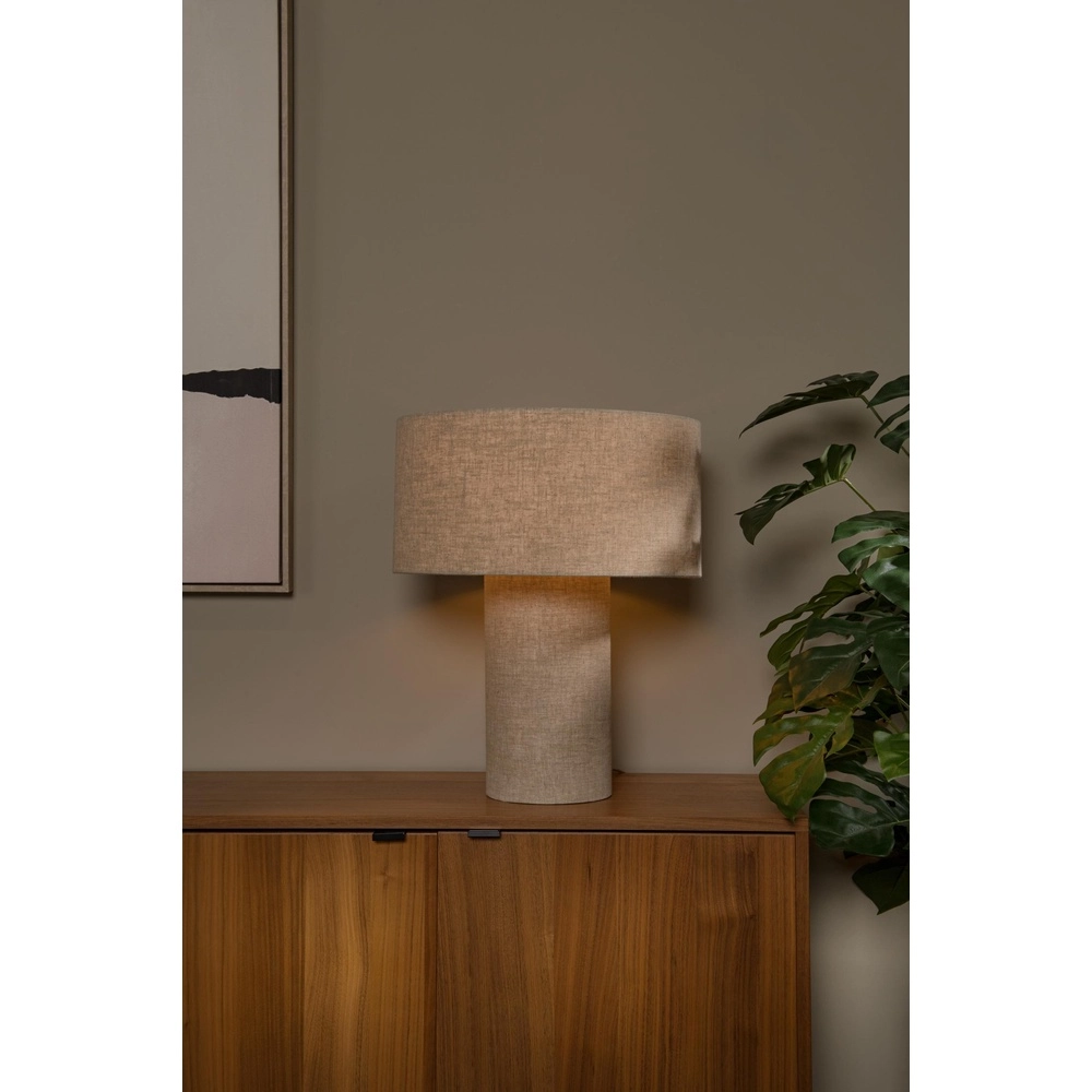 Tafellampje Leeroy taupe Lucide 5411212032102