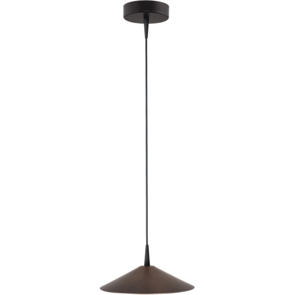 Design hanglamp Ceppo zwart met cacao bruin Ø 22cm