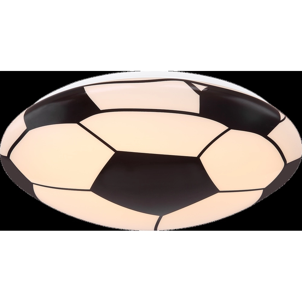 Kinderkamer plafondlamp Lemmi voetbal zwart met wit Globo 9007371389865