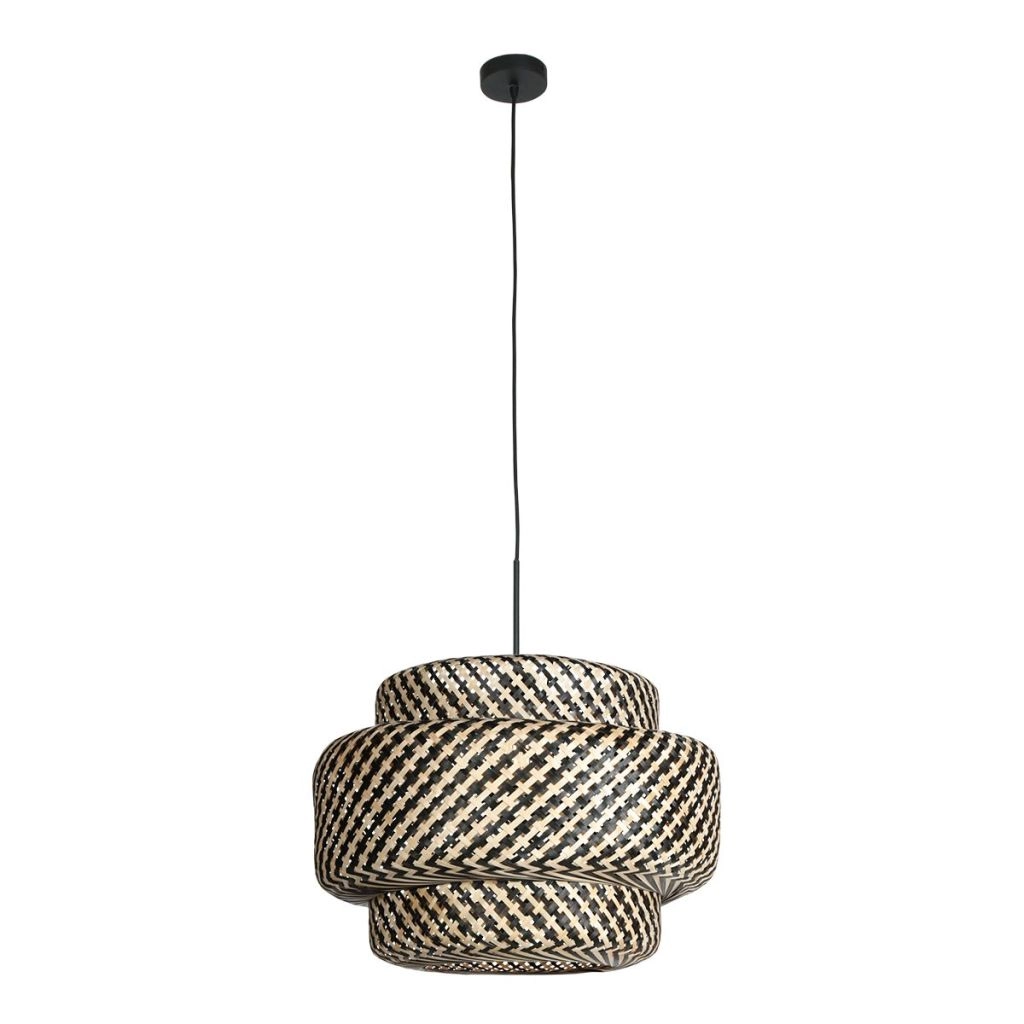 Hanglamp Nox Light met bamboe kap Ø53cm Steinhauer 8712746182729