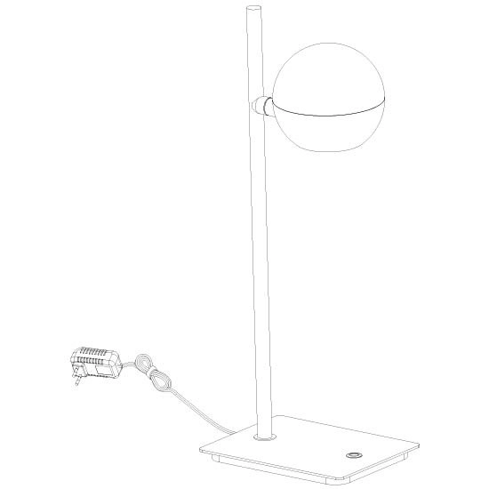Led bureaulamp Belluno messing met zwart - dimbaar Steinhauer 8712746183955