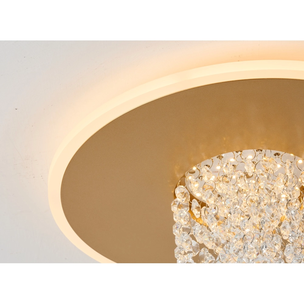 Plafondlamp Deluge goud Searchlight 5053423299051