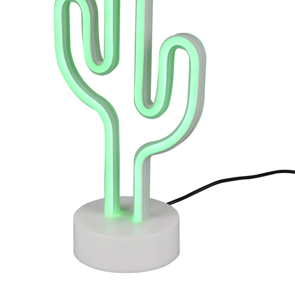 Tafellamp Cactus met groen licht Trio 4017807429398