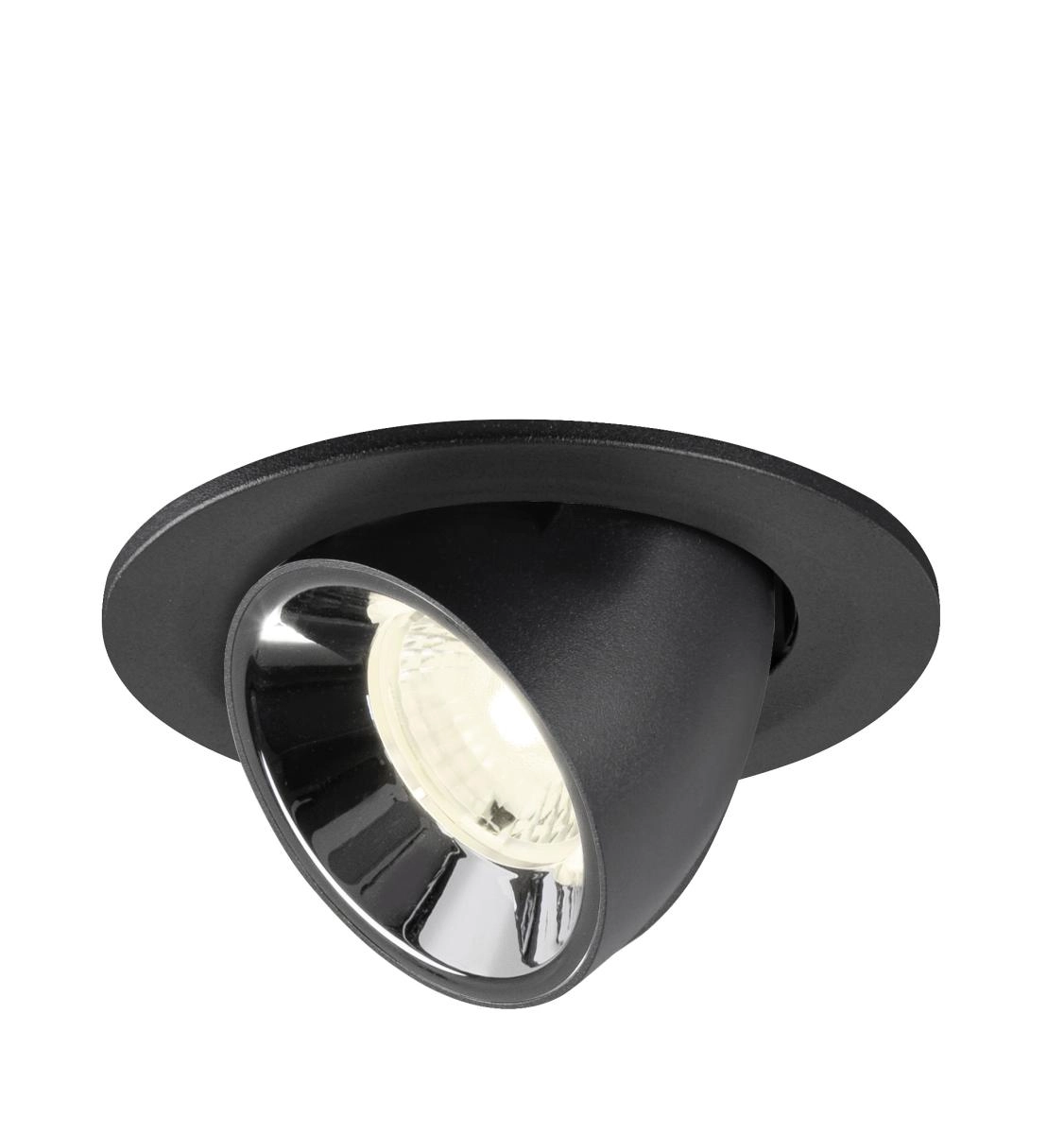 Inbouwspot Numinos Gimble S zwart/chroom 4000K - 40gr