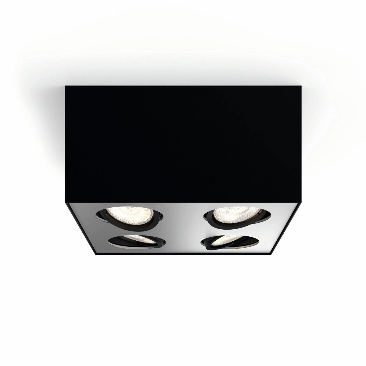 spot Box 4-lichts zwart